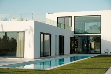 Modern house with swimming pool