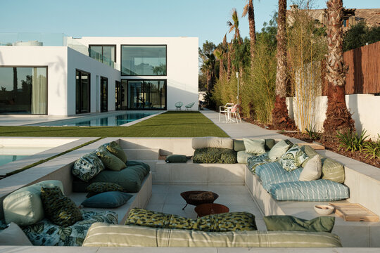 Terrace in luxury villa 