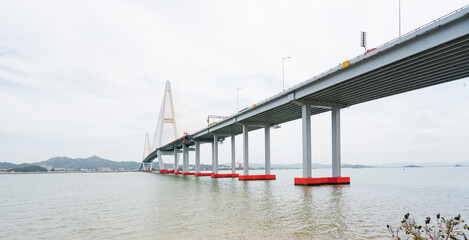 Obraz na płótnie Canvas Shantou sea crossing bridge, Fushi Bridge