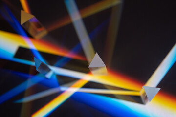 Prisms and lighting effects.