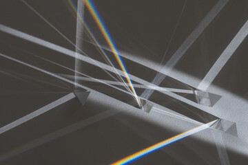 Prisms and lighting effects.