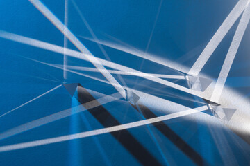 Prisms and lighting effects.