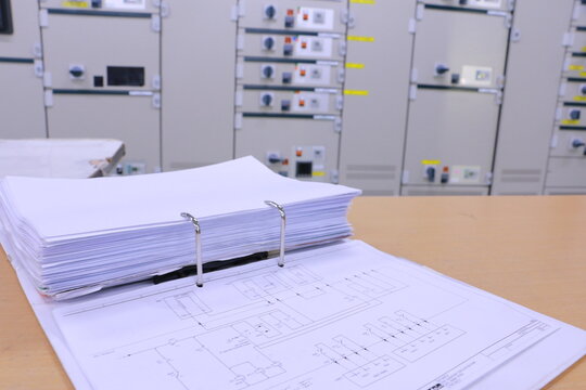 Drawing electric in switching room,Maintenance switching or mcc .