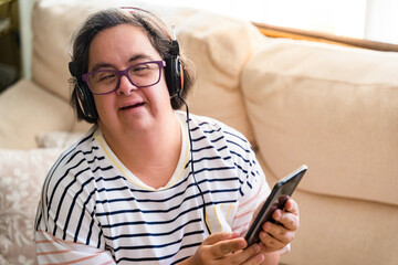 happy woman with down syndrome