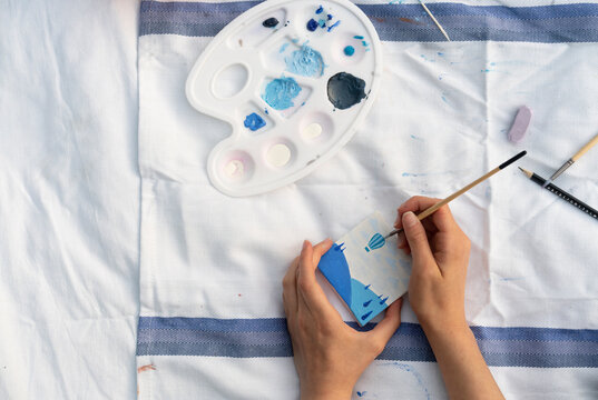 Hand painting.a picture