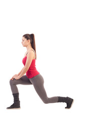 Fototapeta premium Happy woman training