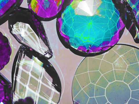 Vibrant gems background