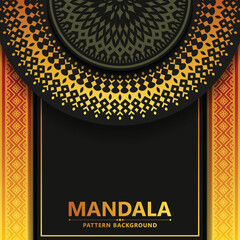 Luxury ornamental mandala background with arabic islamic east pattern style premium