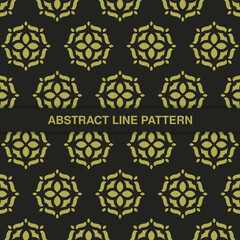 flat ornament line pattern design