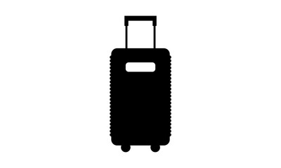 silhouette suitcase vector