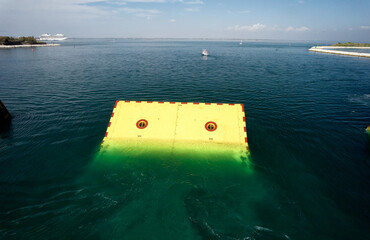 Venice MOSE floodgate: sea level rise climate change adaptation tech