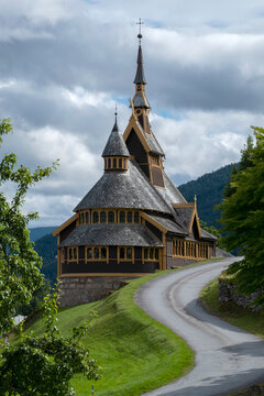 St. Olaf's Church, Balestrand, Vestland in Norway.