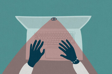 Computer spyware concept