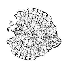 Microcosm, butterfly with antennae
