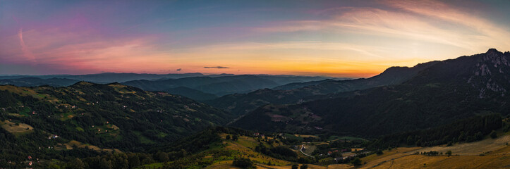 Sunset Above Scenery.