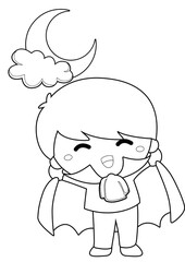 Halloween and Kids Coloring Pages A4 for Kids and Adult