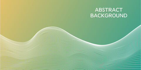 abstract gradient background with a colored dynamic waves, line and particles. Illustration suitable for design
