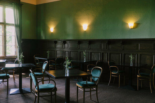 Empty Farm-to-Table Restaurant With Nostalgic Atmosphere