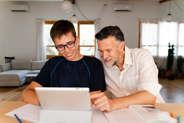 High School Kid Working Remotely