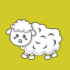 Sheep Animal Digital Stamp