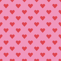 Cute Heart Love Valentine's Day Red Pink Pattern Stripe Striped Background Shape Element Vector Cartoon Illustration Tablecloth, Picnic mat, wrapping paper, Mat, Fabric, Textile, Scarf.
