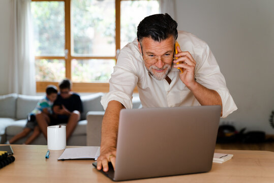 Man Working From Home