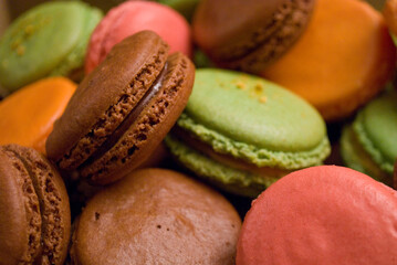 macaroons on a table