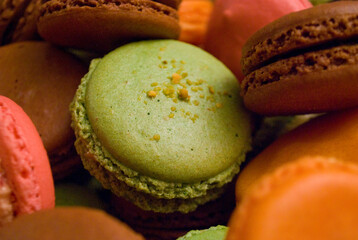 macaroons on a table
