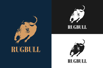Obraz premium Logo Bull Elegance buffalo cow logo design inspiration Vector illustration Vintage Style
