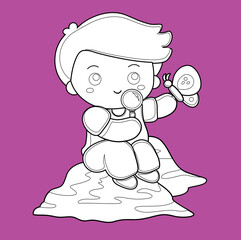 Kids Garden Play Activity Digital Stamp