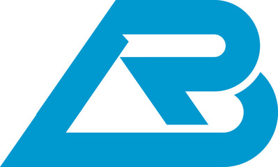 letter BR blue logo design vektor sign icon