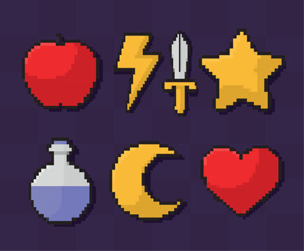 pixel art items bundle