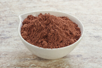 Natural organic cocoa powder for culinary