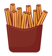 colored french fries
