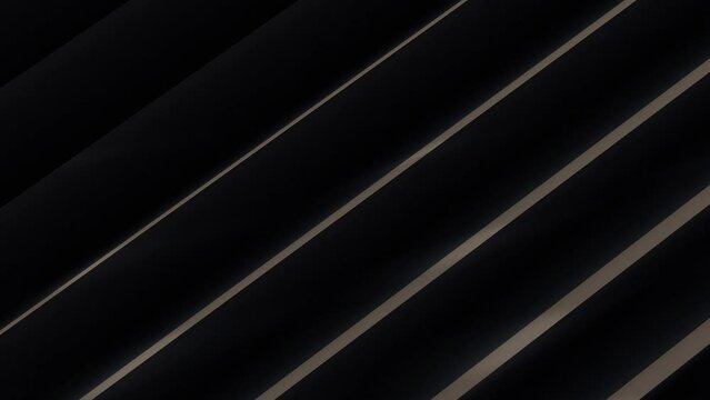 Black metal texture steel pattern. Grey line curve design on abstract black background. Dark horizontal template or banner, business backdrop. 3D illustration