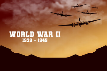 Vector Illustration World War 2 Wallpaper
