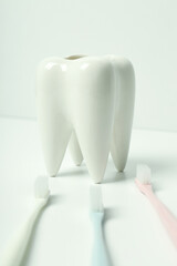 Concept of dental care and tooth care