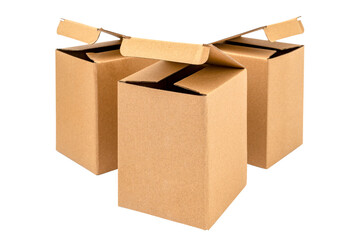 Kraft boxes with open lid