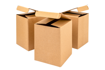 Kraft boxes with open lid