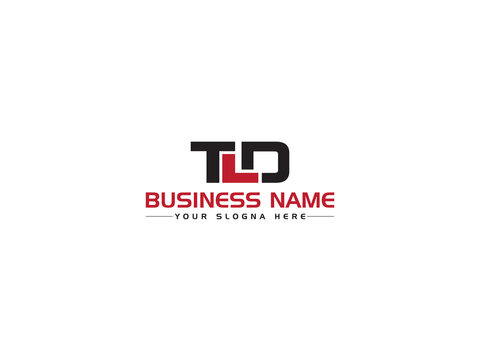 Abstract TLD Logo Icon, Creative TL Logo Letter Vector Image With Colorful Brand Symbol Design For Business