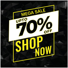 Mega sale business tag vector illustrator 