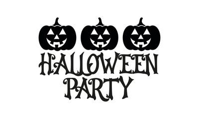 Halloween Party horror Pumpkin Vector and Clip Art