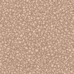 Brown sherpa seamless pattern with fur texture. Sheepskin vector background. Cozy warm plaid. Fleece, velvet or flannel blanket. Faux animal wool swatch. Digital illustration