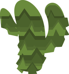 Cactus pinata icon cartoon vector. Mexico city. Candy holiday