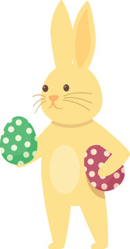Easter bunny icon cartoon vector. Cute rabbit. Animal happy