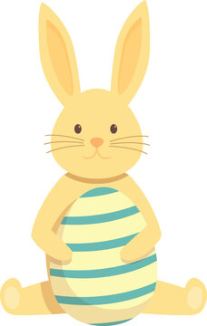 Spring easter rabbit icon cartoon vector. Cute bunny. Chocolate rabit