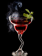 Cocktail glass as an illustration in cafes and restaurants