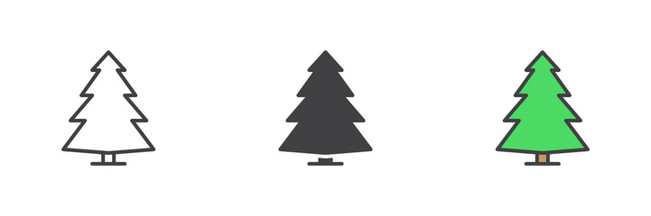 Fir-tree different style icon