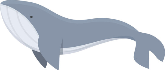 Polar whale icon cartoon vector. Arctic animal. North wild