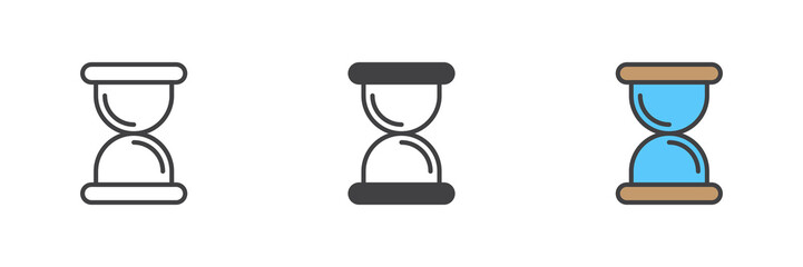 Hourglass, sand clock icon